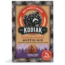 Front of Kodiak Cakes Double Dark Chocolate Protein-Packed Muffin Mix, 397g