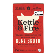 Front of Kettle & Fire Beef Bone Broth Chipotle - bone broth - bone broth diet - bone broth soup