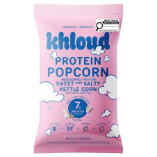 Front of Khloud Protein Popcorn Sweet & Salty Kettle Corn - Khloud Popcorn In Canada - Khloe Kardashian Popcorn In Canada