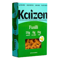 Front of KaiZen High Protein Low Carb Pasta Fusilli - High Protein Low Carb Pasta - Keto Pasta - Grain Free Pasta