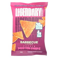 Front of Legendary Foods Popped Protein Chips Keto Chips Barbecue - Protein Chips - Keto Protein Chips - Low Carb Chips