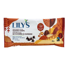 Front of Lily's Baking Chips Semi Sweet Style, 255g