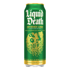 Front of Liquid Death Sparkling Water Severed Lime