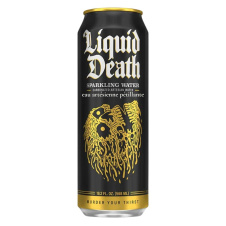 Front of Liquid Death Sparkling Water