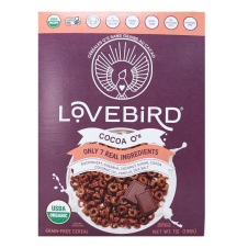 Front of Lovebird Grain-Free O’s Cereal Cocoa - Grain Free Cereal - Gluten Free Cereal - AIP Breakfast Cereal