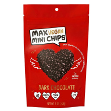 Front of Max Sweets Sugar-Free Vegan Dark Chocolate Chips, Healthy Chocolate Chips, Vegan Chocolate Chips, Sugar Free Chocolate Chips