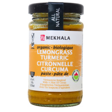 Front of Mekhala Organic Vegan Lemongrass Turmeric Paste - Gluten Free Non-GMO Nut Shellfish Fish Free Spice Mix