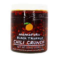 Front of Momofuku Chili Crunch Oil Black Truffle