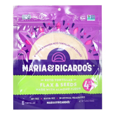 Maria & Ricardo's Almond Flour Keto Tortillas Flax & Seeds