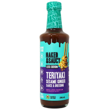 Front Side of Naked & Saucy Organic Teriyaki Sesame Ginger Sauce