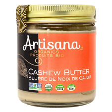 Front of Artisana Raw Vegan Organic Cashew Butter - Vegan Butter - Organic Butter - Less Sugar Cashew Butter