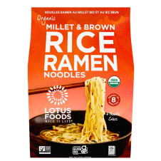 Lotus Foods Organic Millet and Brown Rice Ramen Noodles, 283g