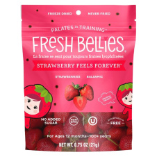Front of Fresh Bellies Strawberry Feels Forever Freeze-Dried Strawberries