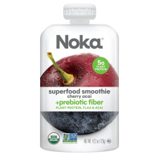 Front of Noka Organic Superfood Smoothie Cherry Acai