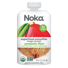 Front of Noka Organic Superfood Smoothie + PRebiotic Fibre Mango Coconut