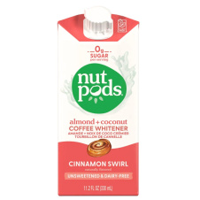 Front of Nutpods Dairy-Free Creamer Unsweetened Cinnamon Swirl, 330ml