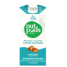 Front of Nutpods Caramel Unsweetened Dairy-Free Creamer, 330ml