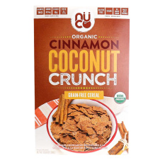 Front of Nuco Organic Cinnamon Coconut Crunch Grain-Free Cereal - Healthy Cereal - Gluten Free Cereal - Paleo Cereal