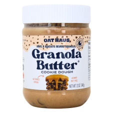 Front of Oat Haus Cookie Dough Granola Butter - School Safe Spread - Gluten Free Edible Cookie Dough - Allergen Free Cookie - Cookie Butter Vegan