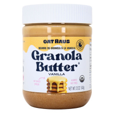 Front of Oat Haus Granola Butter Vanilla - Oat Butter Brand - Nut Free Butter - Vegan Spreads