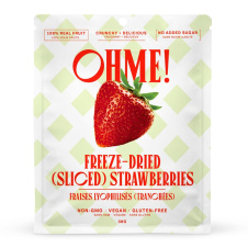 Front of OHME! Freeze-Dried Strawberries - Freeze Dried Berries