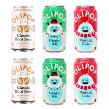 OLIPOP Sparkling Tonic Prebiotic Soda Classic Flavours Variety Pack