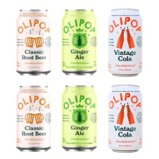OLIPOP Sparkling Tonic Prebiotic Soda Classic Flavours Variety Pack