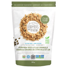 Front of One Degree Organic Sprouted Granola Pumpkin Seed Flax