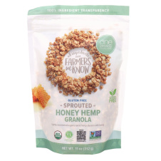 Front of One Degree Organic Gluten-Free Sprouted Granola Honey Hemp