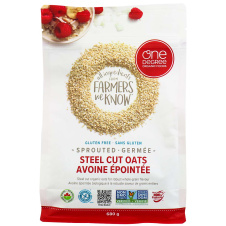 One Degree Organic Foods Gluten-Free Sprouted Steel Cut Oats, 680g