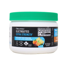 Front of Organika Sugar-Free Electrolytes Extra Strength Fruit Punch