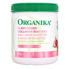 Front of Organika Plant-Based Collagen Booster Beauty Blend - Vegan Collagen Supplement - Vegan Collagen Sources - Vegan Collagen Powder