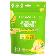 Front of Organika Sugar-Free Electrolytes Liver Detox Cleanse Drink