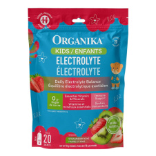 Front of Organika Electrolytes - Sugar Free Electrolytes - Kids Electrolytes - Electrolytes For Kids - Electrolytes Packets