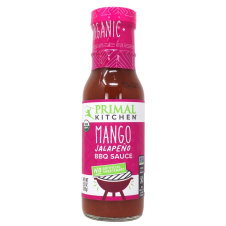 Front of Primal Kitchen Organic Mango Jalapeño BBQ Sauce, 256g