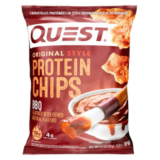 Front of Quest Original Style Protein Chips BBQ - Protein Chips Canada - Keto Chips - Low Carb Chips