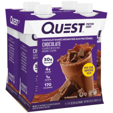 Front of Quest Gluten Free Protein Shake Chocolate