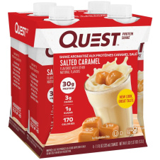 Front of Quest Protein Shake Salted Caramel
