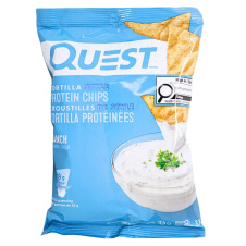 Front of Quest Protein Tortilla Chips Ranch, 32g