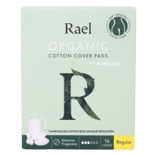 Front of Rael Organic Cotton Pads Regular