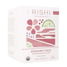 Front of Rishi Tea Organic Rose Petal Tea Bergamot