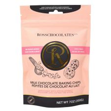 Front of Ross Chocolates Sugar-Free Chocolate Chips Keto Chocolate Chips Diabetic Chocolate Milk