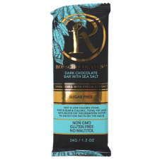 Front of Ross Chocolates Dark Chocolate With Sea Salt, 34g