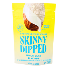 Front of Skinny Dipped Almonds Lemon Bliss
