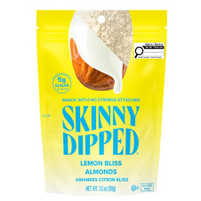 Front of Skinny Dipped Almonds Lemon Bliss - Gluten-free Almonds, Non-GMO Nut Snack - Plant Based Protein