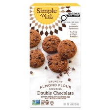 Front of sImple Mills Crunchy Double Chocolate Cookies