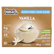 Front of Simply Desserts Sugar-Free Instant Pudding Vanilla -