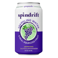 Front of Spindrift Sparkling Water - Spindrift Drink - Spindrift Beverages - Sparkling Grape Water