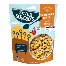 Front of Seven Sundays Grain Free Sunflower Cereal Real Maple - Gluten Free Breakfast Cereal - Healthy Gluten Free Cereal - Best Gluten Free Cereals
