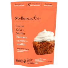 Front of Stellar Eats Grain-Free Carrot Cake + Muffin Baking Mix